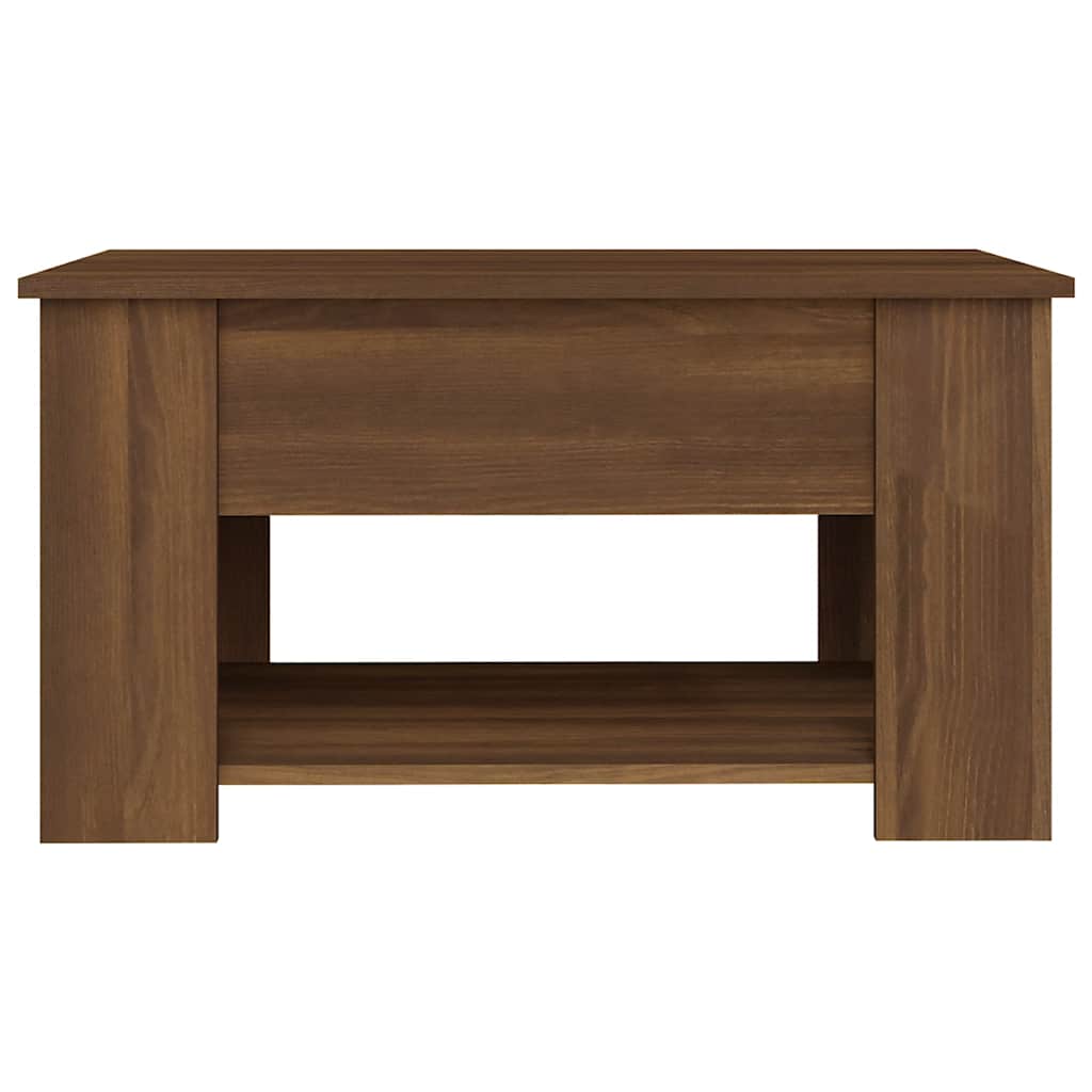 Măsuță de cafea, stejar maro, 79x49x41 cm, lemn prelucrat