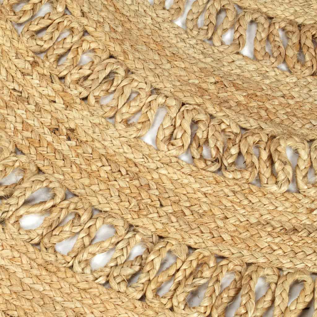 Covor manual din iută împletită, 180 cm
