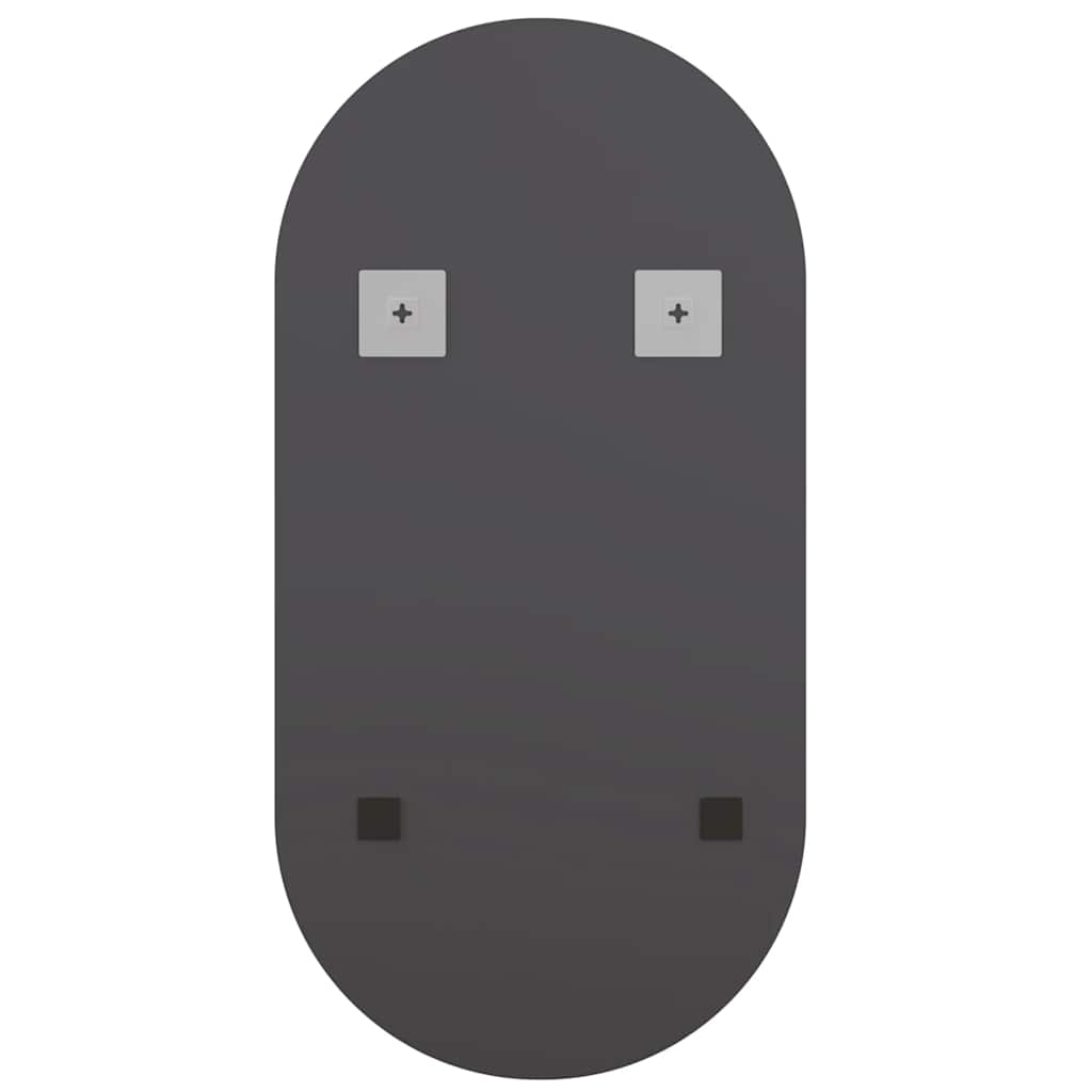 Oglindă ovală cu lumini LED, 80x40, cm sticlă