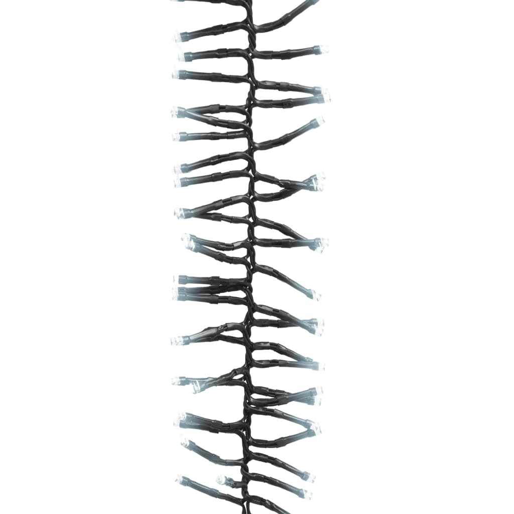 Instalație tip cluster cu 1000 LED-uri, alb rece, 11 m, PVC