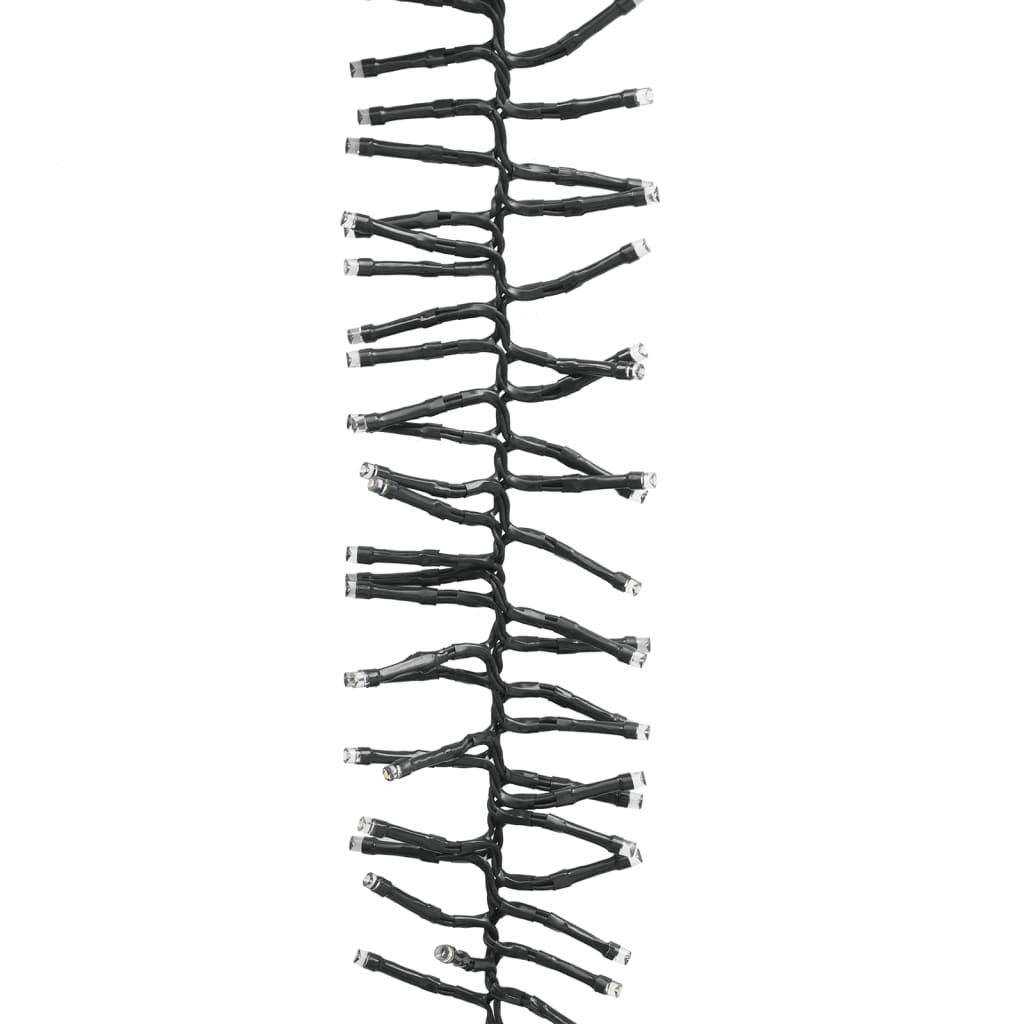 Instalație tip cluster cu 2000 LED-uri, albastru, 17 m, PVC