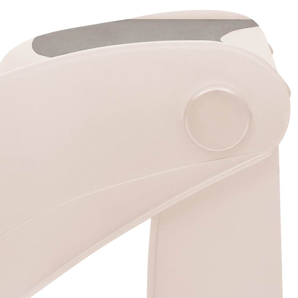 Scări pliabile pentru câini în 3 trepte crem 50x38x38cm plastic