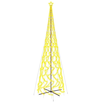 Brad de Crăciun conic, 3000 LED-uri, alb cald, 230x800 cm