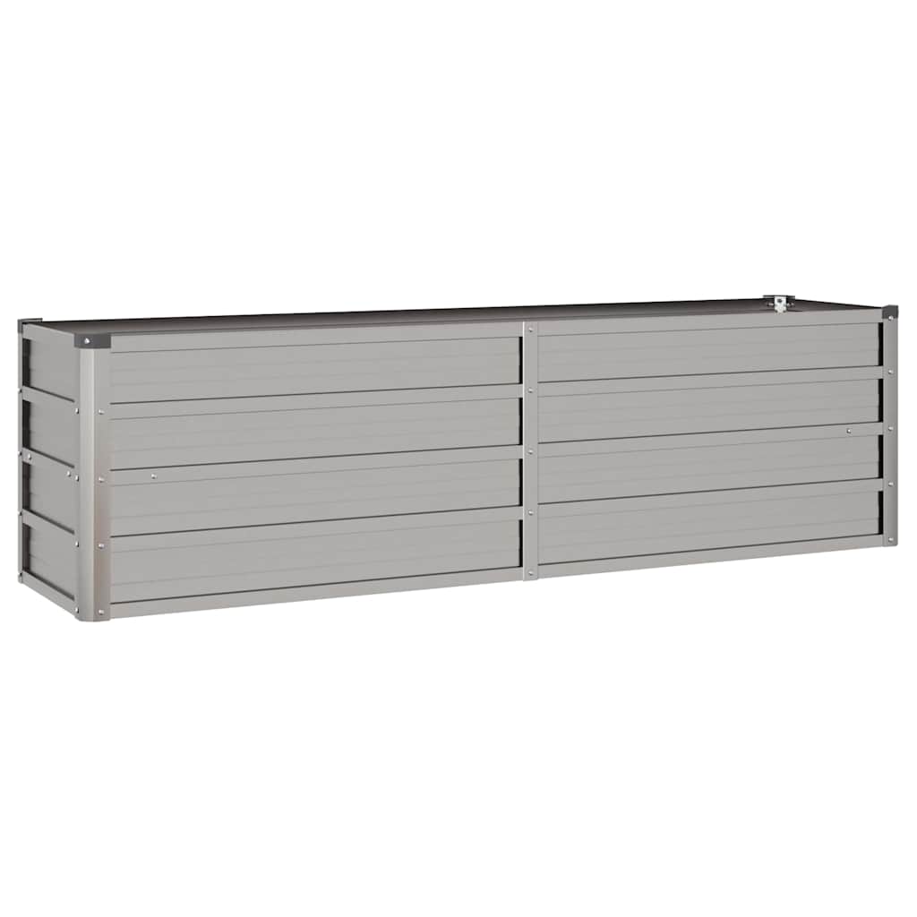 Strat înălțat de grădină, ruginiu, 160x40x45 cm, oțel corten