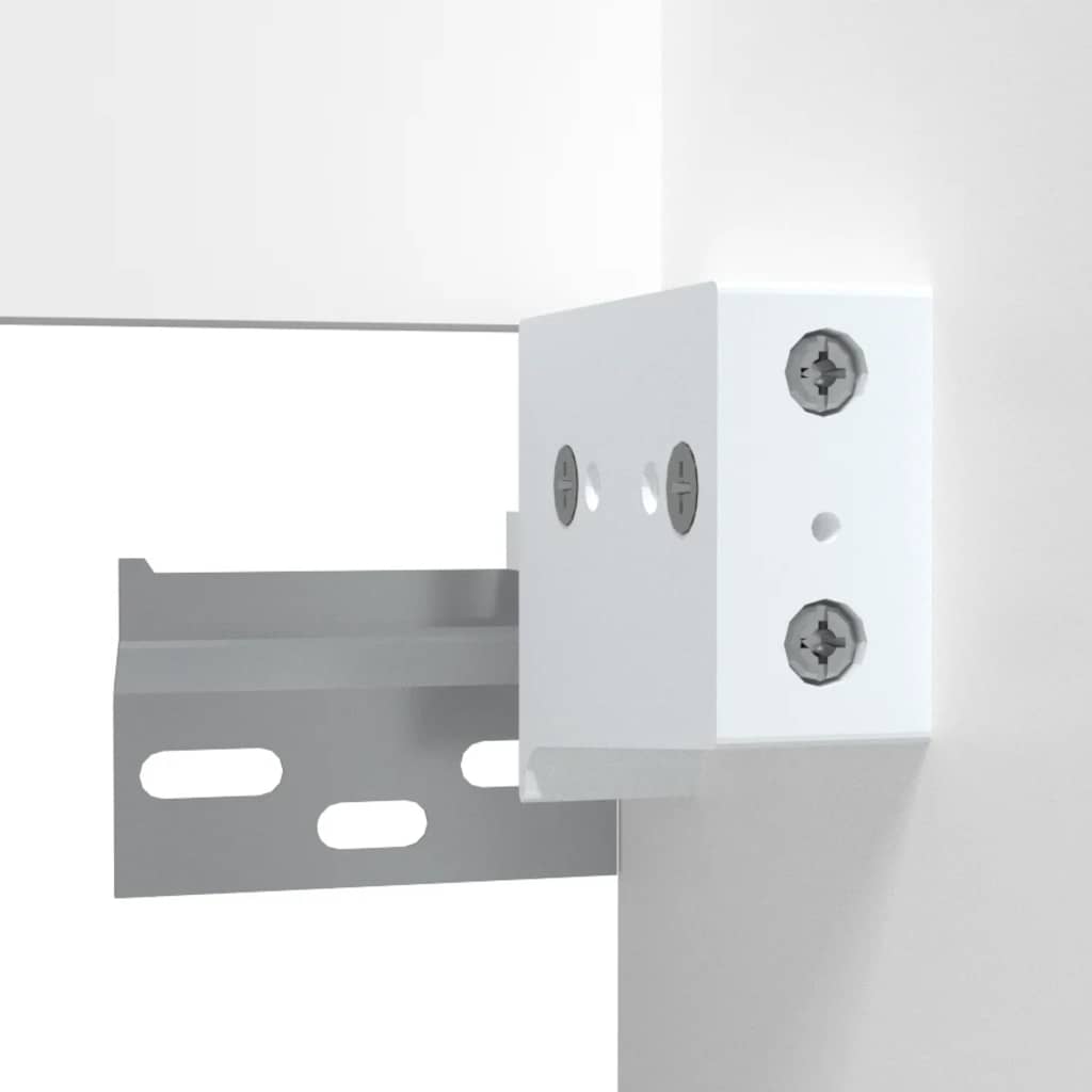 Dulap de baie cu oglindă, alb, 41x38,5x48 cm