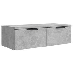 Dulap de perete, gri beton, 68x30x20 cm, lemn compozit