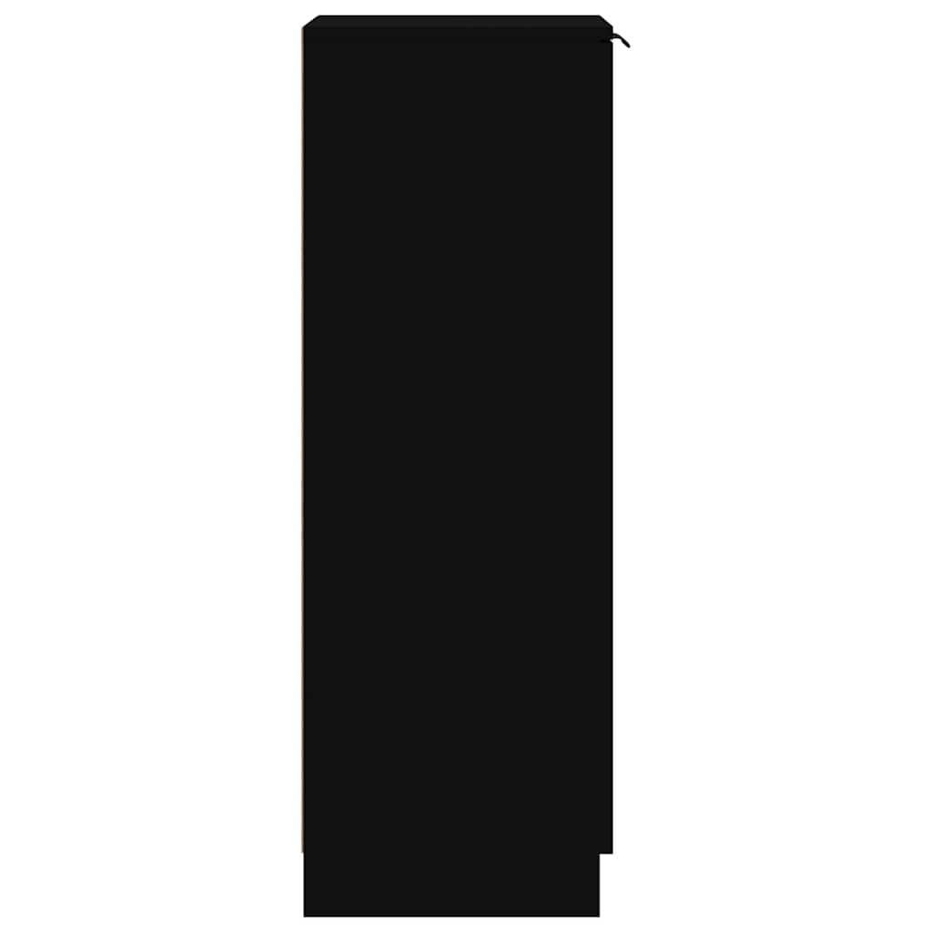 Pantofar, negru, 30x35x100 cm, lemn compozit