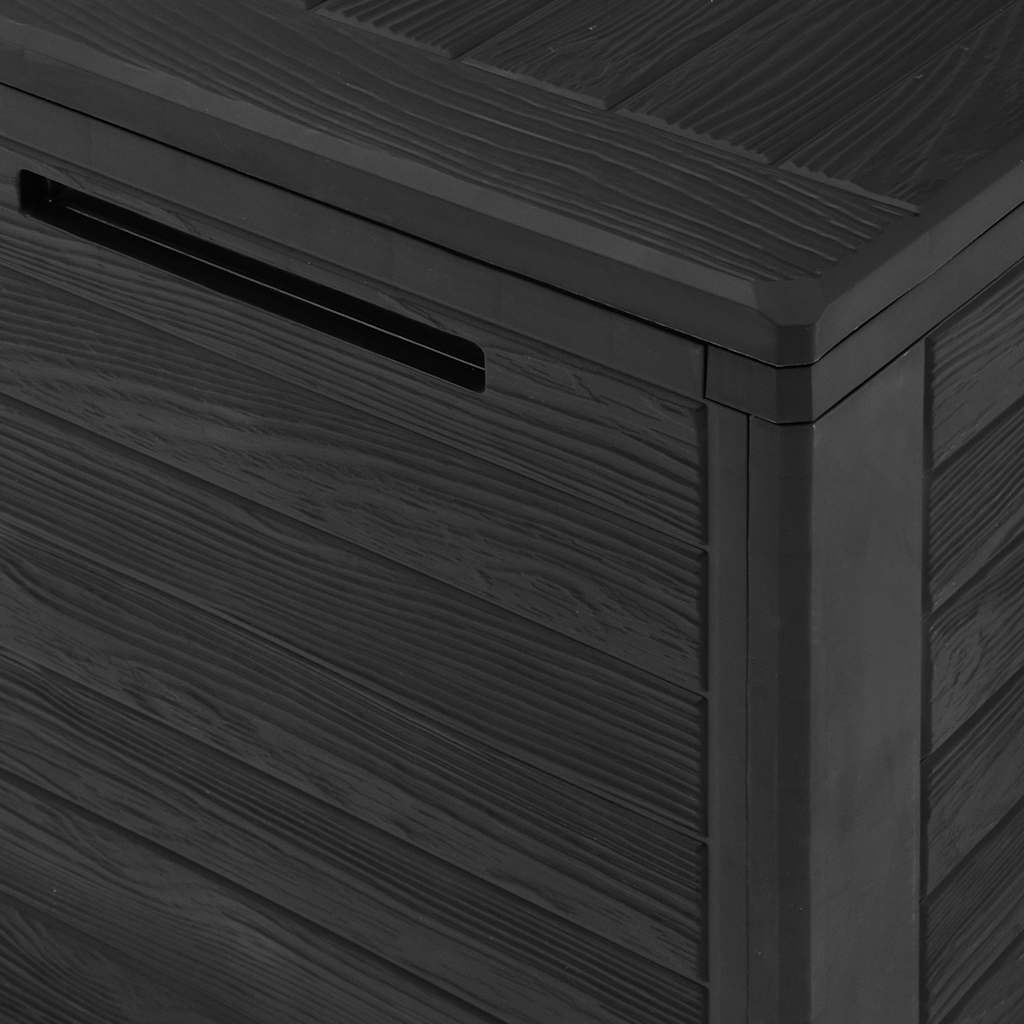 Ladă depozitare de grădină antracit 58,5x46x55 cm polipropilenă