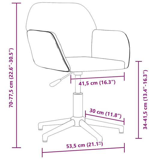 Scaun de birou pivotant, negru, material textil