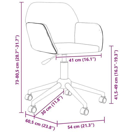 Scaun de birou pivotant, verde închis, textil