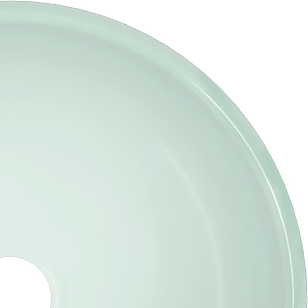 Chiuvetă din sticlă securizată, alb, 30x12 cm