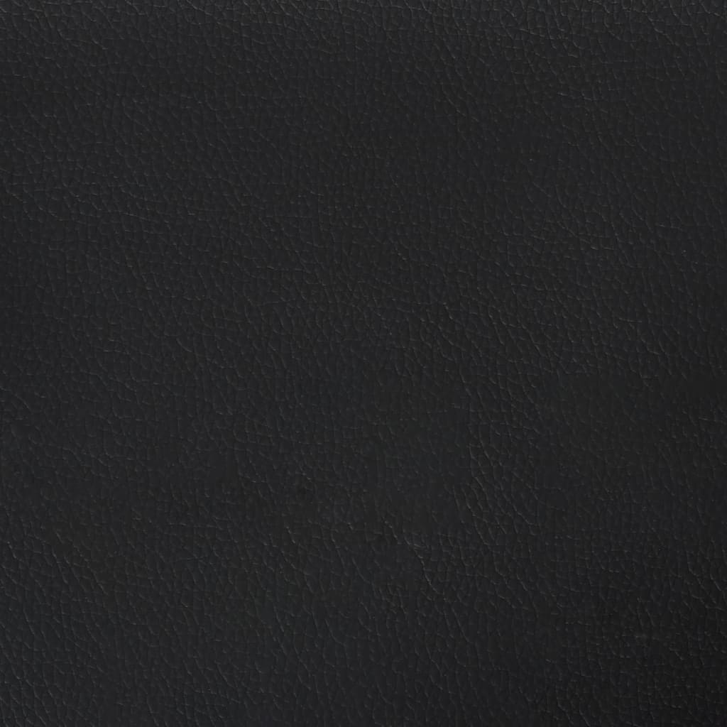 Saltea de pat cu arcuri, negru, 80x200x20 cm, piele ecologică