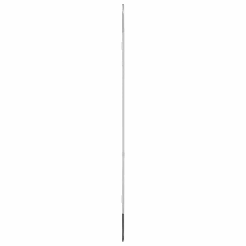 Oglindă de perete, argintiu, 90x40 cm, ovală