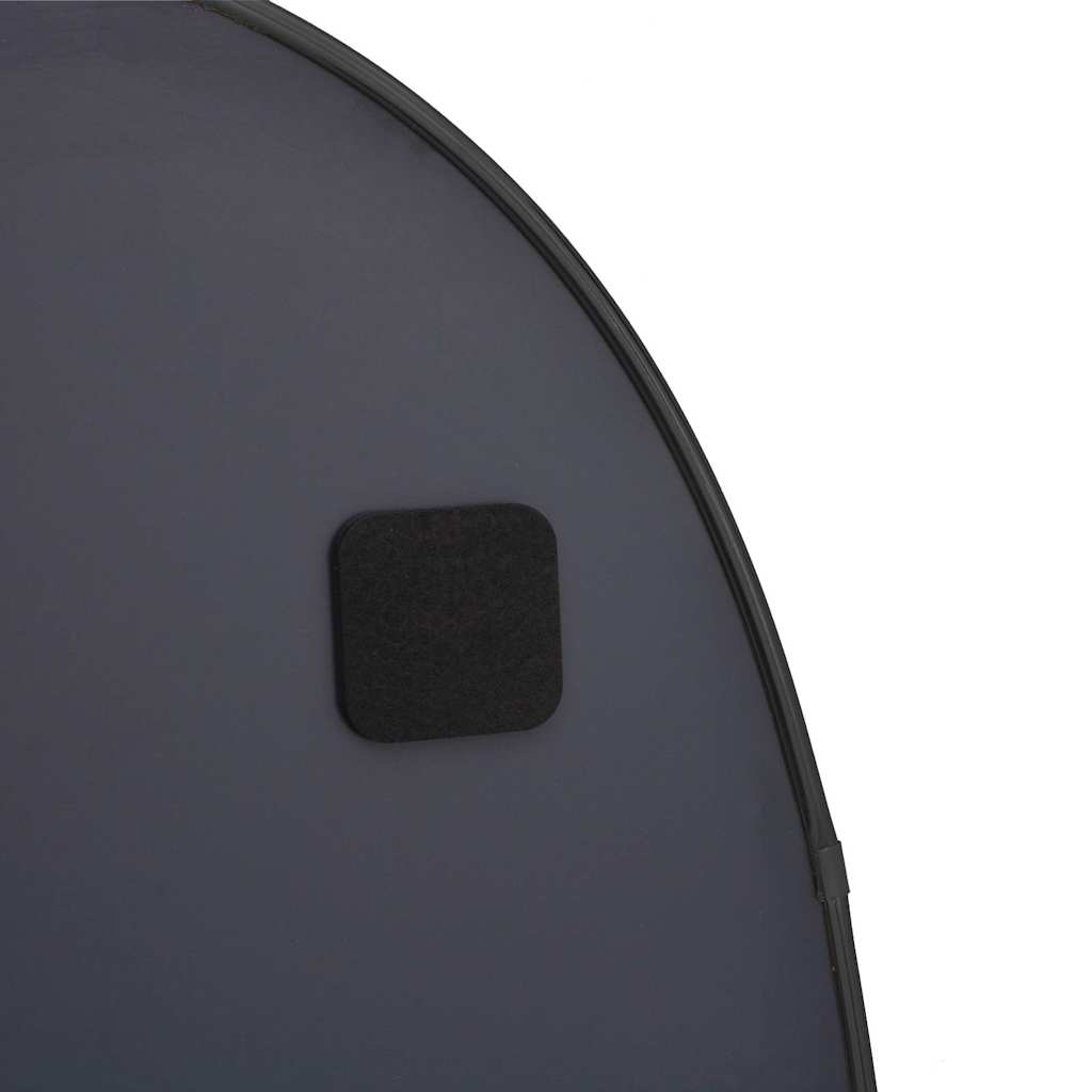 Oglindă de perete, negru, 80x50 cm