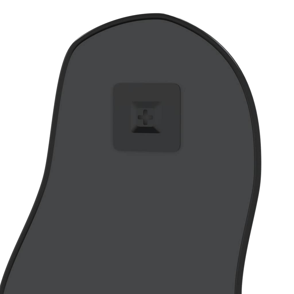 Oglindă de perete, negru, 100x45 cm