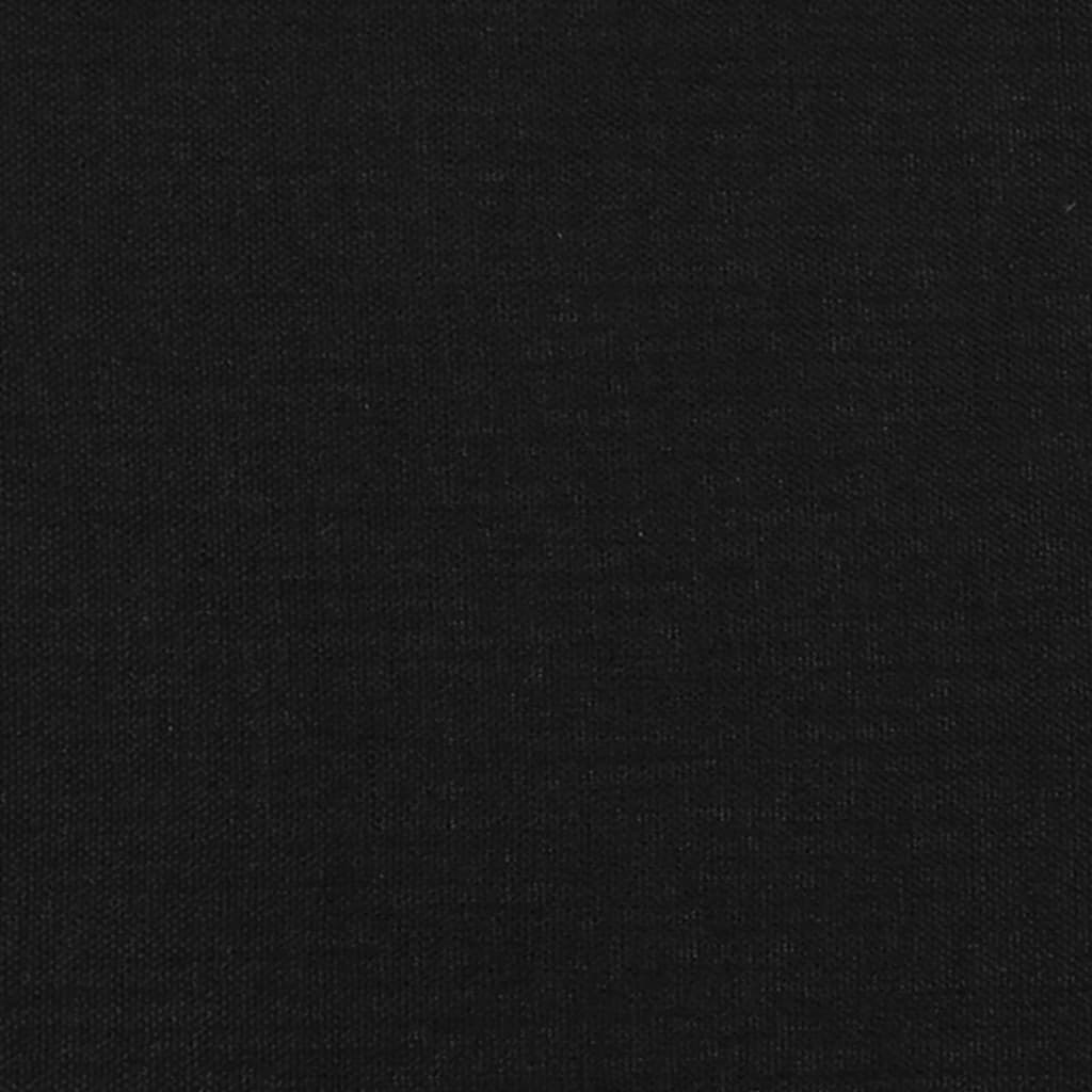 Tăblii de pat, 2 buc, negru, 80x5x78/88 cm, textil