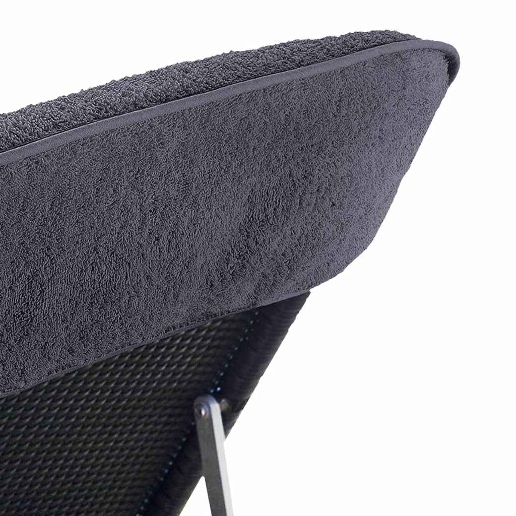 Prosoape de plajă, 4 buc., antracit, 60x135 cm, textil 400 GSM