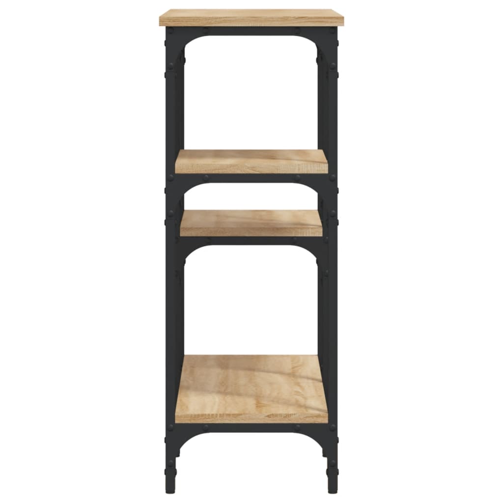 Masă consolă din stejar Sonoma, 80x29x75 cm, lemn stratificat