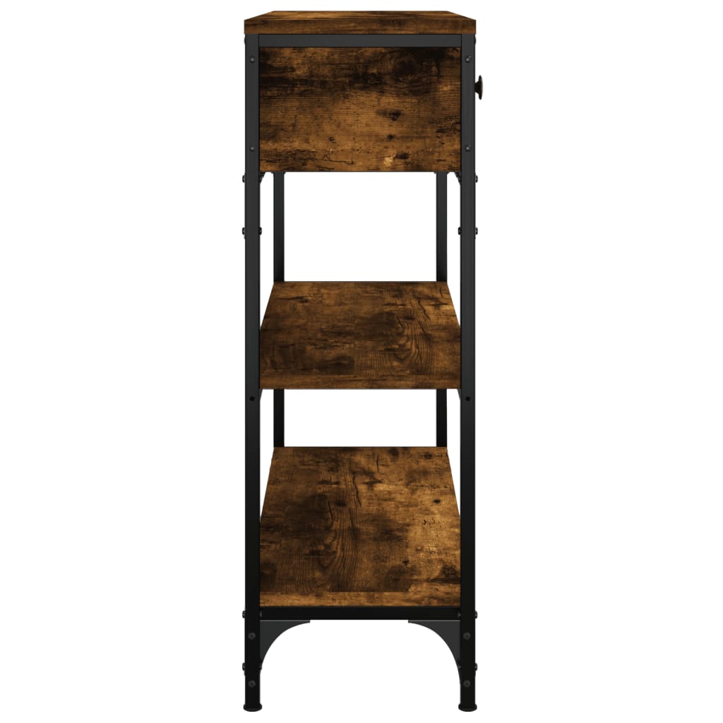 Măsuță consolă, stejar fumuriu, 72,5x25x75 cm, lemn prelucrat