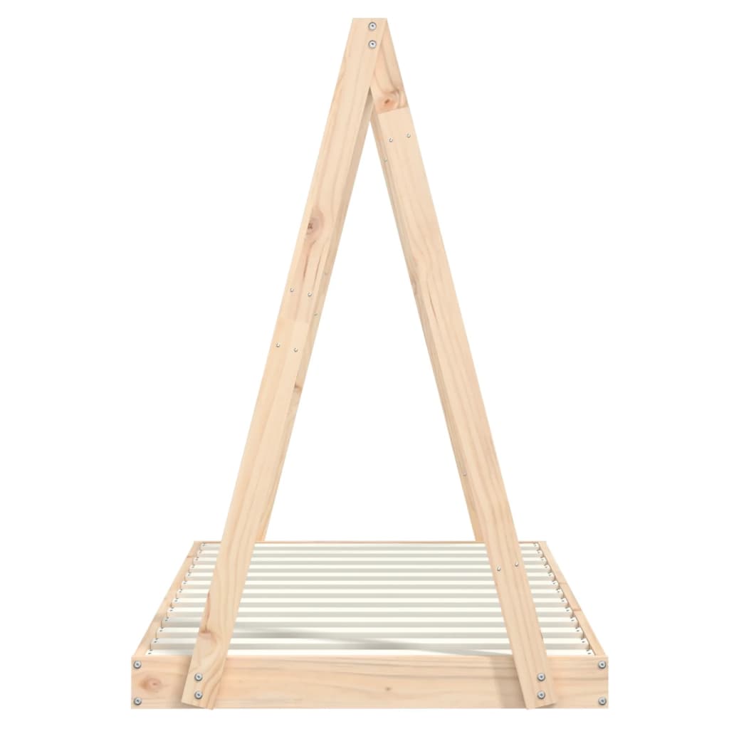 Cadru de pat pentru copii, 80x160 cm, lemn masiv de pin