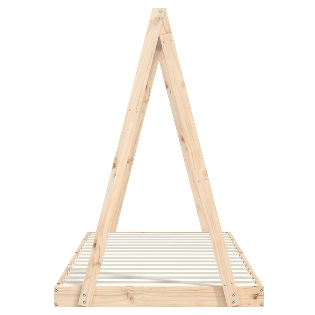 Cadru pat pentru copii, 90x200 cm, lemn masiv de pin