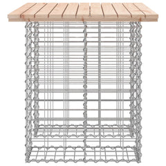 Bancă de grădină, design gabion, 100x70x72cm, lemn masiv de pin