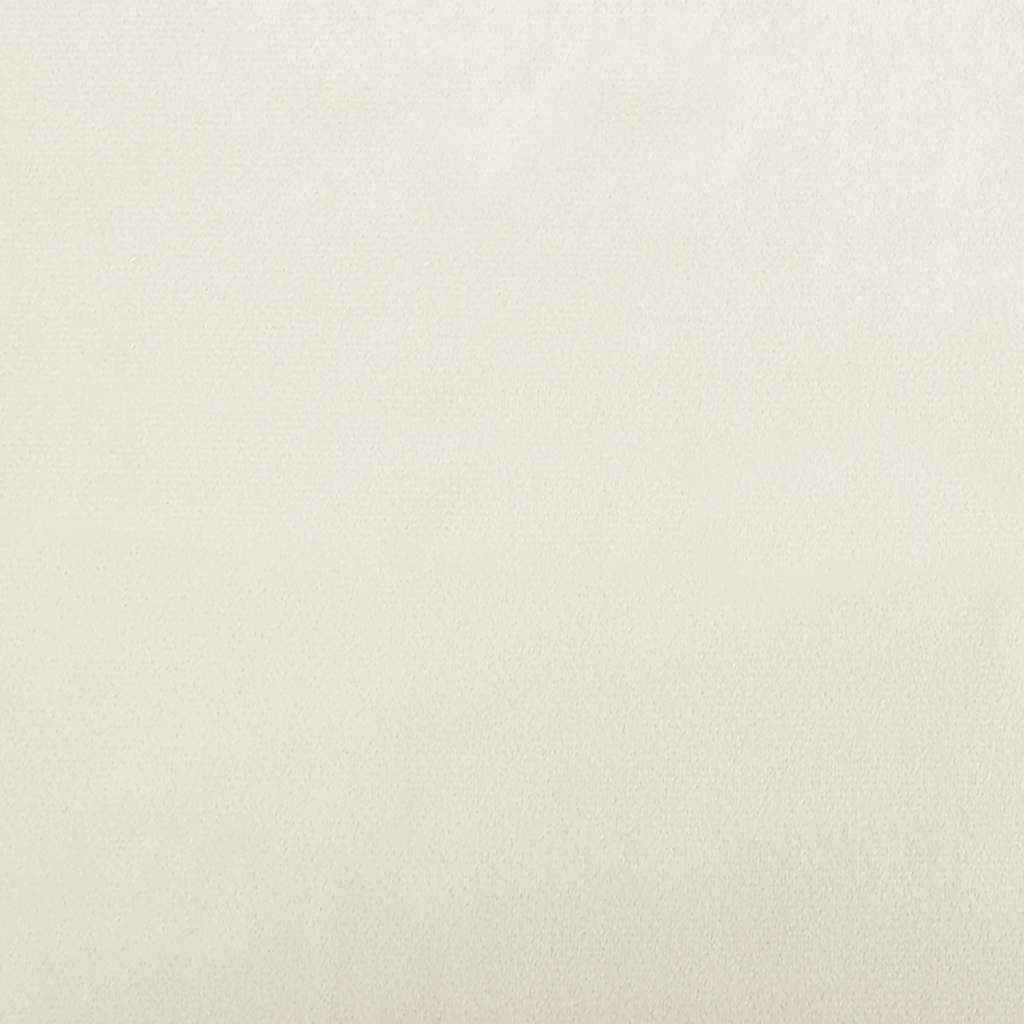 Canapea pentru copii, crem, 70x45x30 cm, catifea