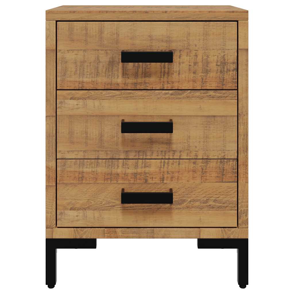 Noptiere, 2 buc., 40x30x55 cm, lemn masiv de pin