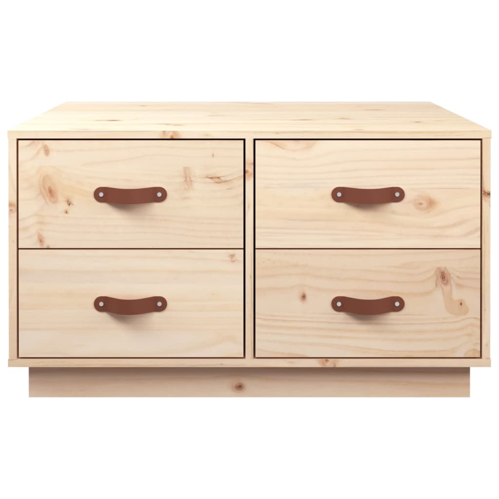 Măsuță de cafea, 80x80x45 cm, lemn masiv de pin