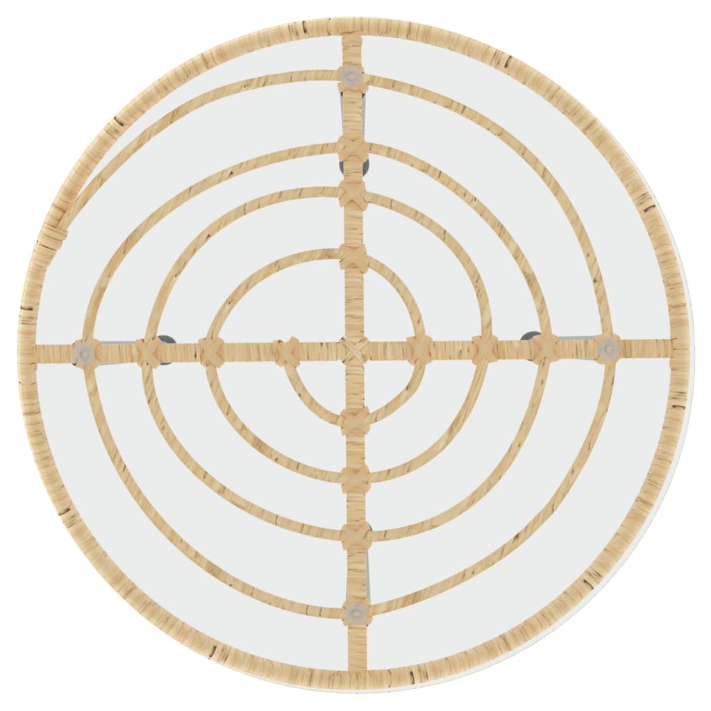 Masă de bucătărie, Ø55 cm , sticlă securizată și oțel