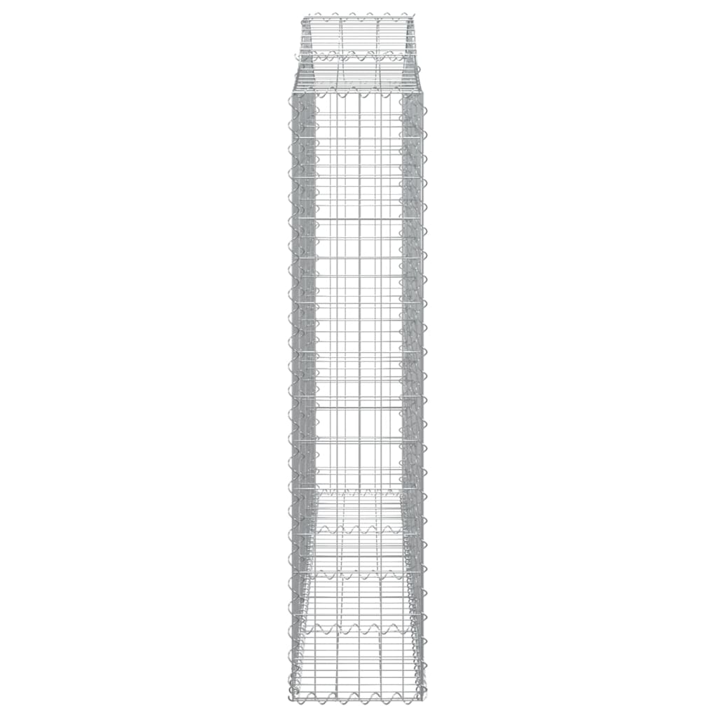 Coșuri gabion arcuite 3 buc, 200x30x140/160cm, fier galvanizat