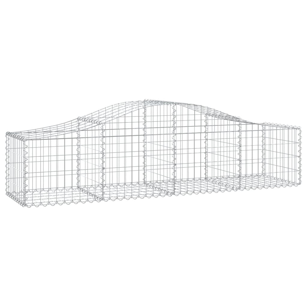 Coșuri gabion arcuite 5 buc, 200x50x40/60 cm, fier galvanizat