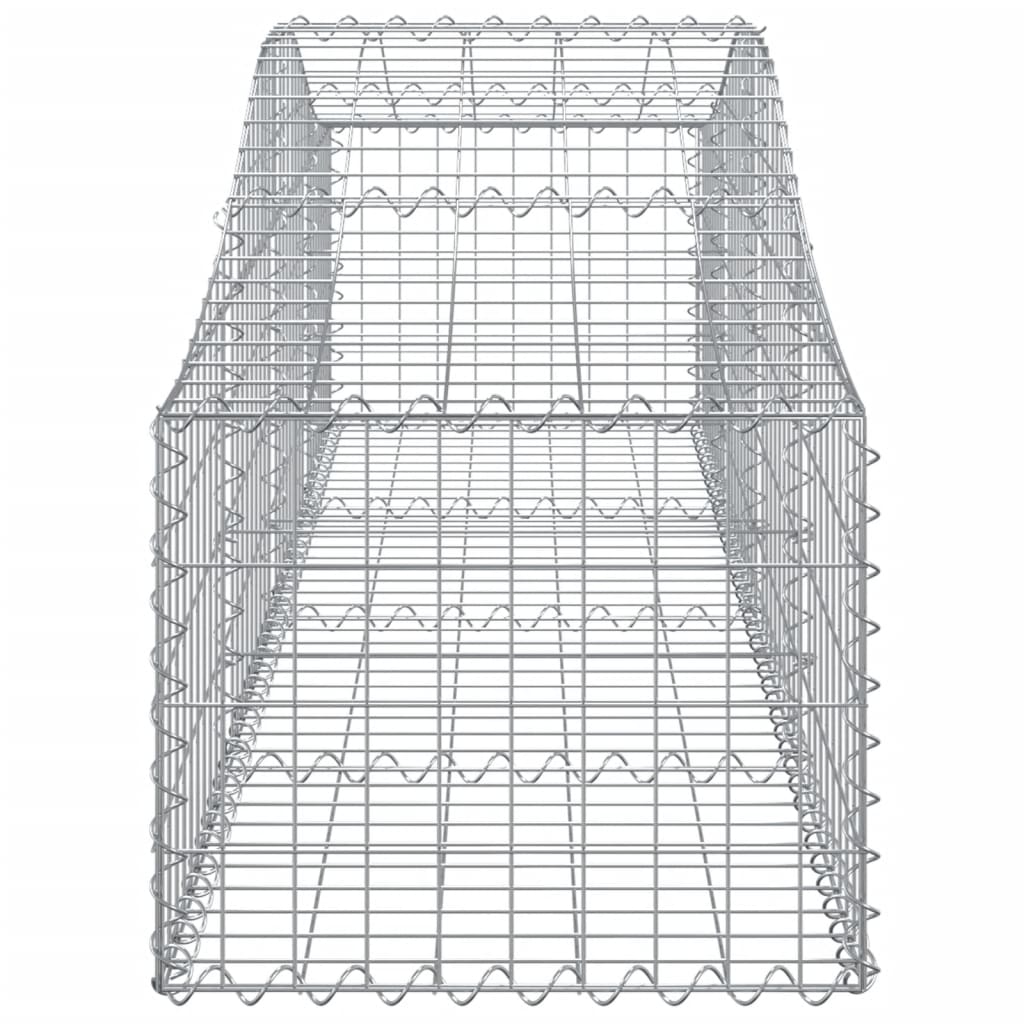 Coșuri gabion arcuite 5 buc, 200x50x40/60 cm, fier galvanizat