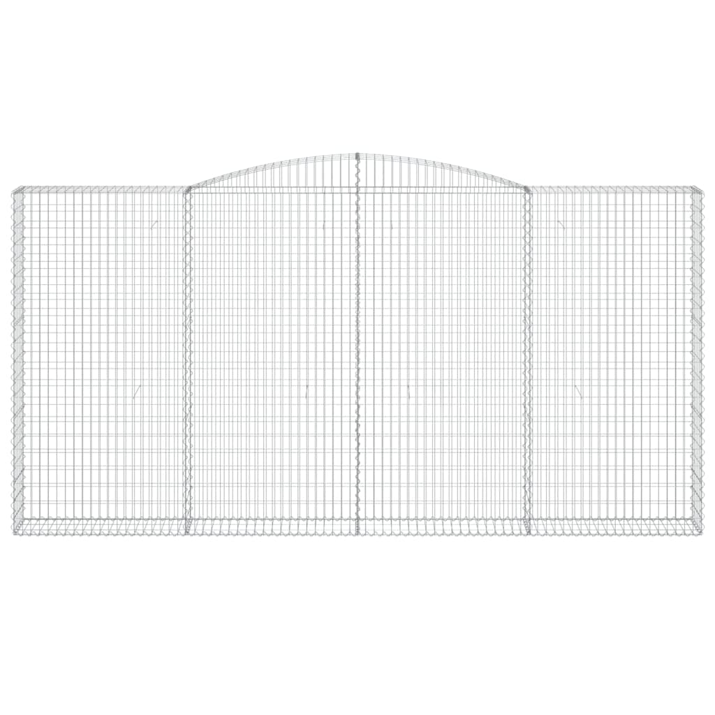 Coș gabion arcuit 400x30x200/220 cm fier galvanizat