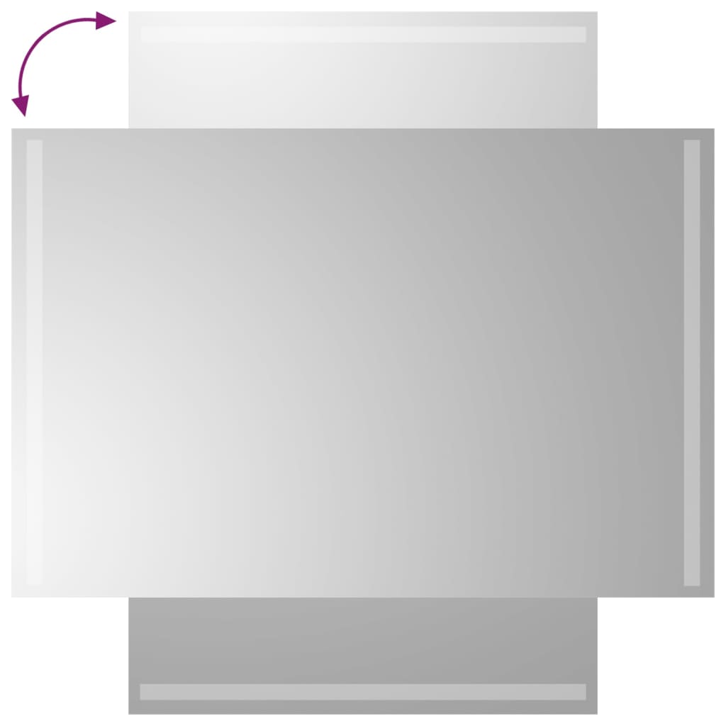 Oglindă de baie cu LED, 60x90 cm