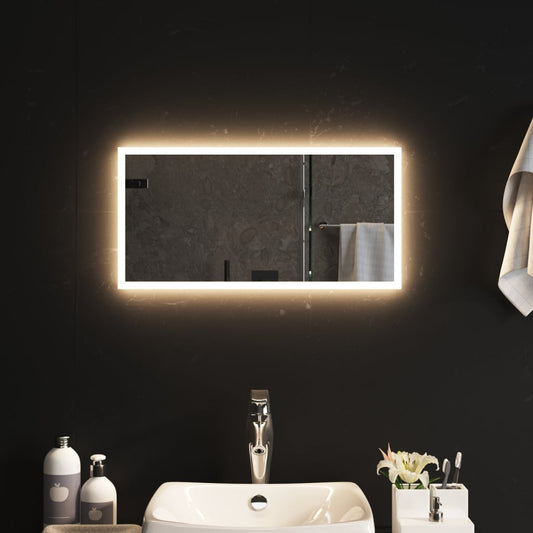 Oglinda de baie cu LED, 30x60 cm