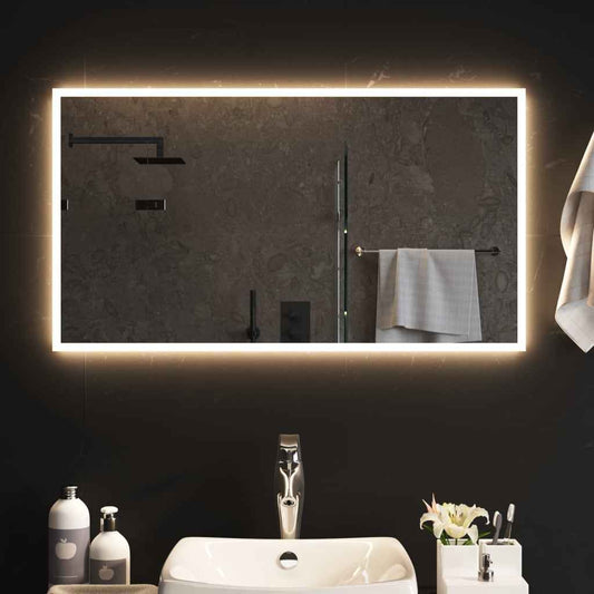 Oglinda de baie cu LED, 50x90 cm