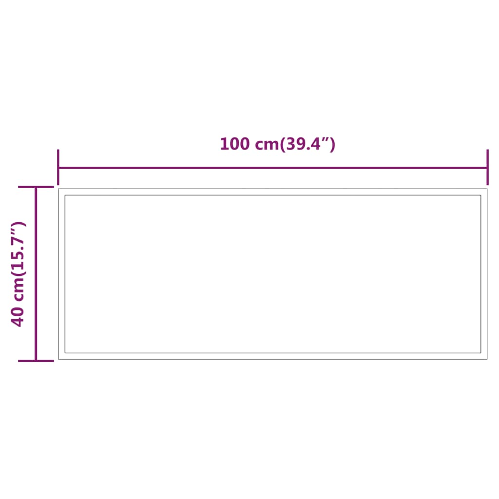 Oglindă de baie cu LED, 40x100 cm - Vendito
