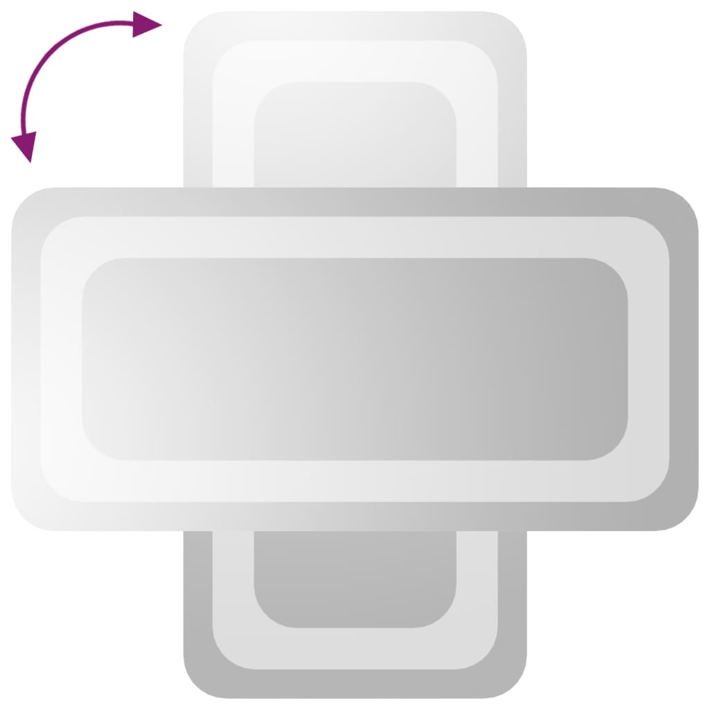 Oglindă de baie cu LED, 20x40 cm