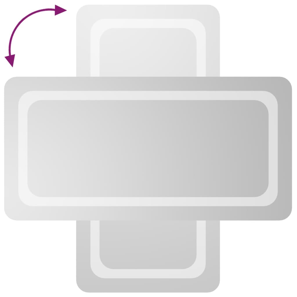 Oglindă de baie cu LED, 40x80 cm