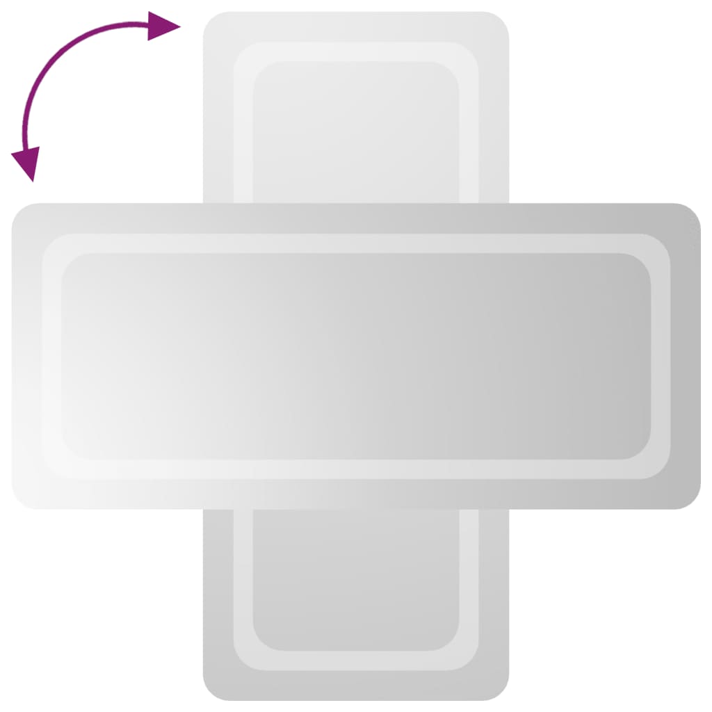 Oglindă de baie cu LED, 40x90 cm