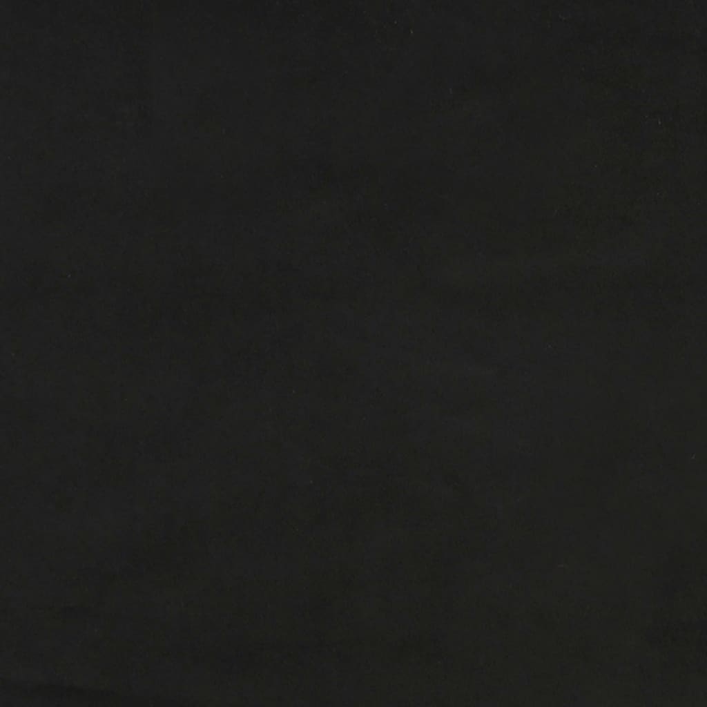Bancă, negru, 110x76x80 cm, catifea