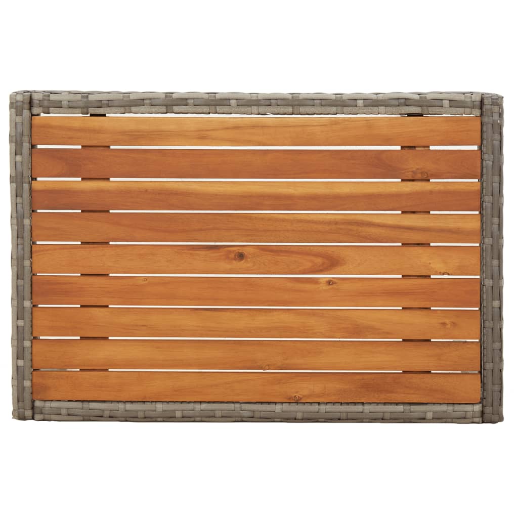 Set mobilier de grădină cu perne, 3 piese, gri, poliratan