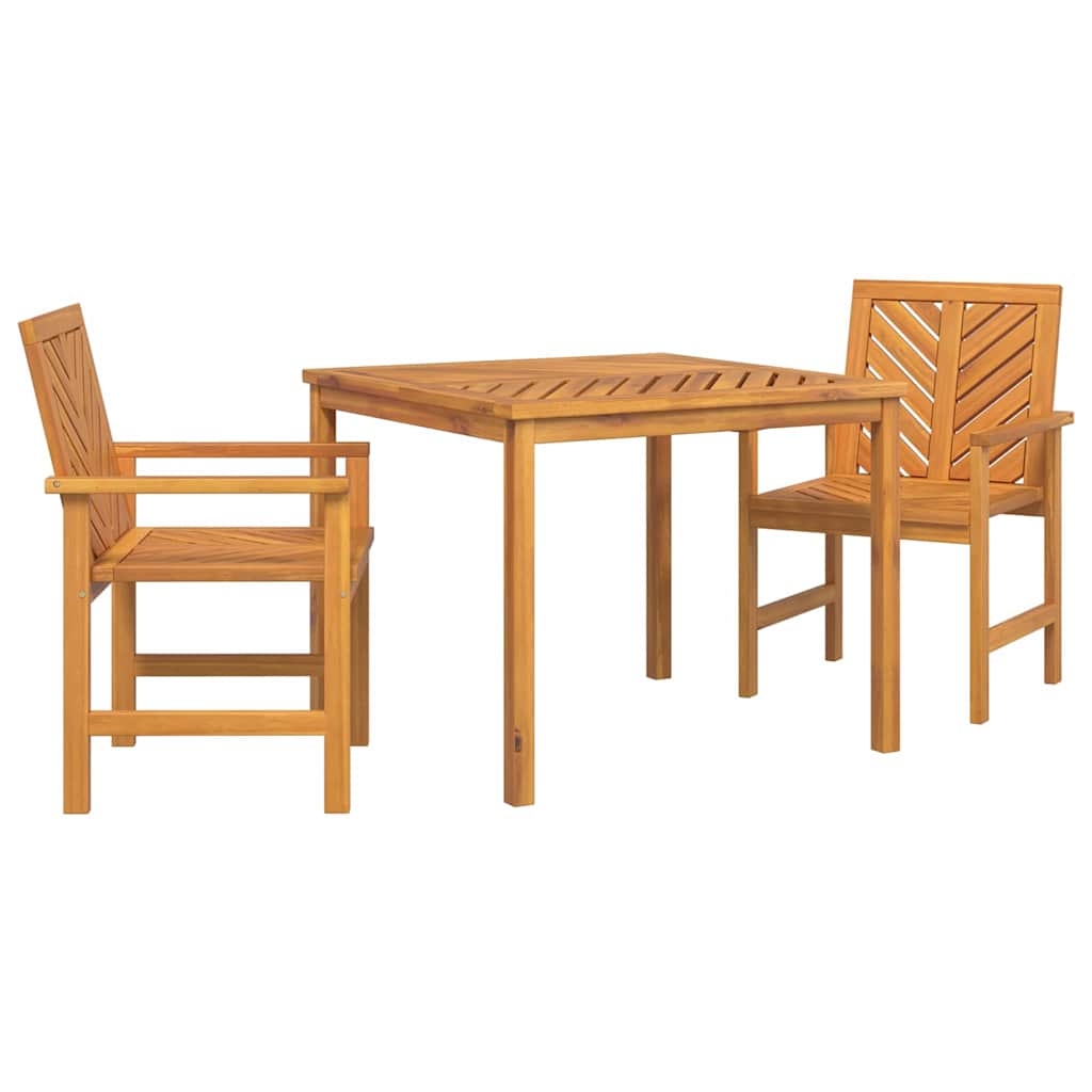 Set de masă pentru grădină 3 pcs Maro Lemn Solid de Acacia
