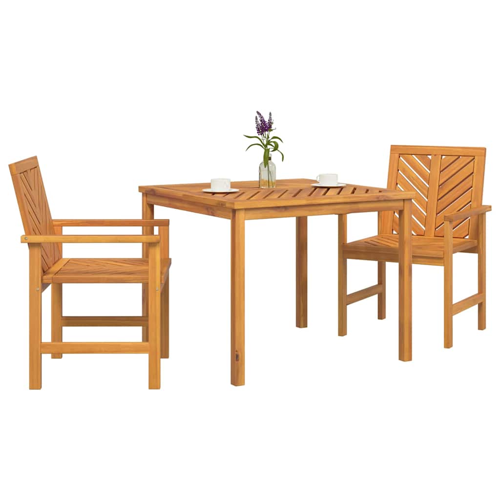 Set de masă pentru grădină 3 pcs Maro Lemn Solid de Acacia