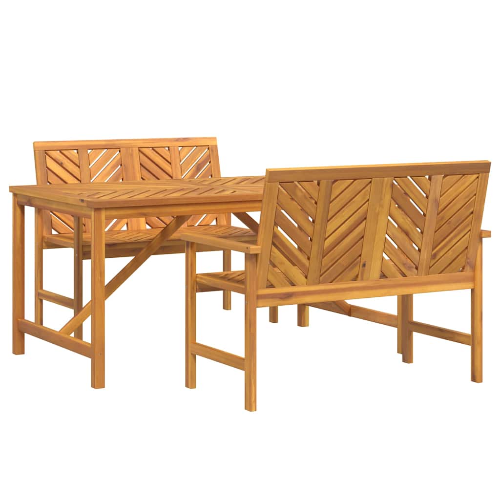 Set de masă pentru grădină 3 pcs Maro Lemn Solid de Acacia