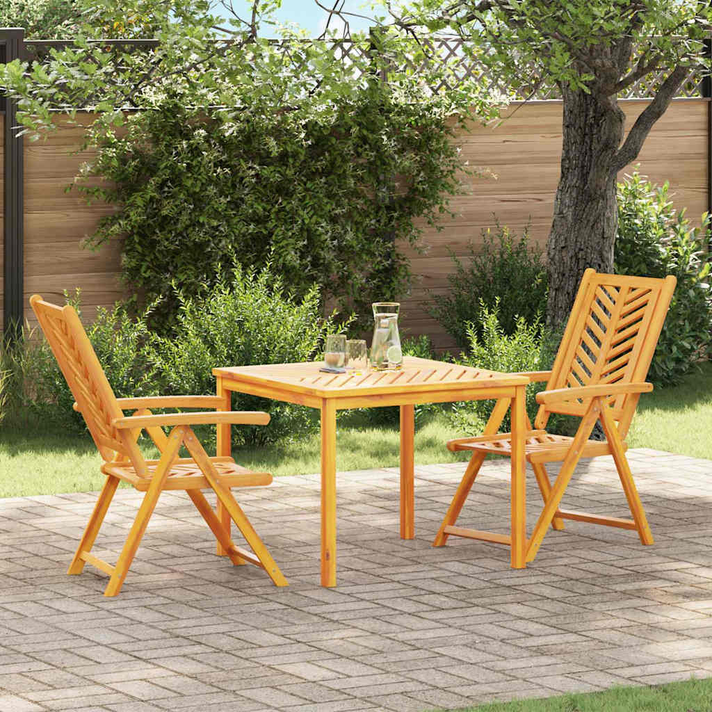 Set de masă pentru grădină 3 pcs Maro Lemn Solid de Acacia