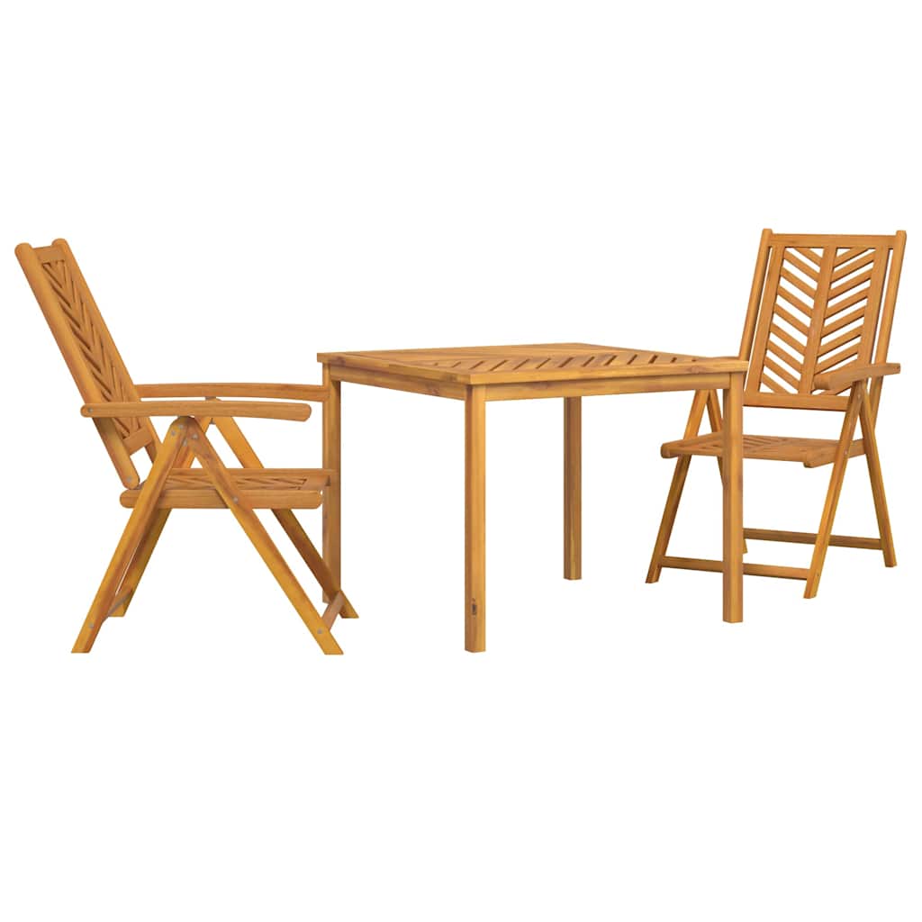 Set de masă pentru grădină 3 pcs Maro Lemn Solid de Acacia