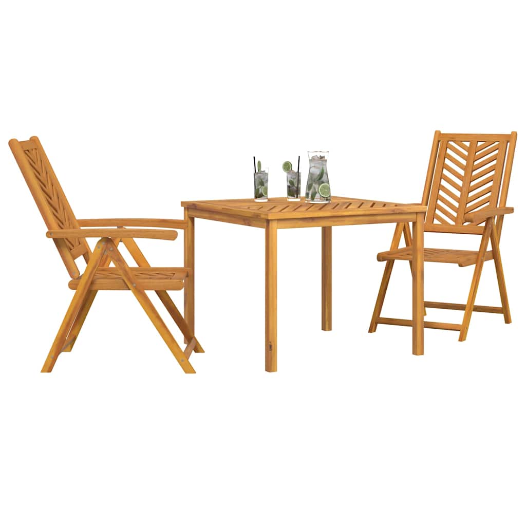 Set de masă pentru grădină 3 pcs Maro Lemn Solid de Acacia