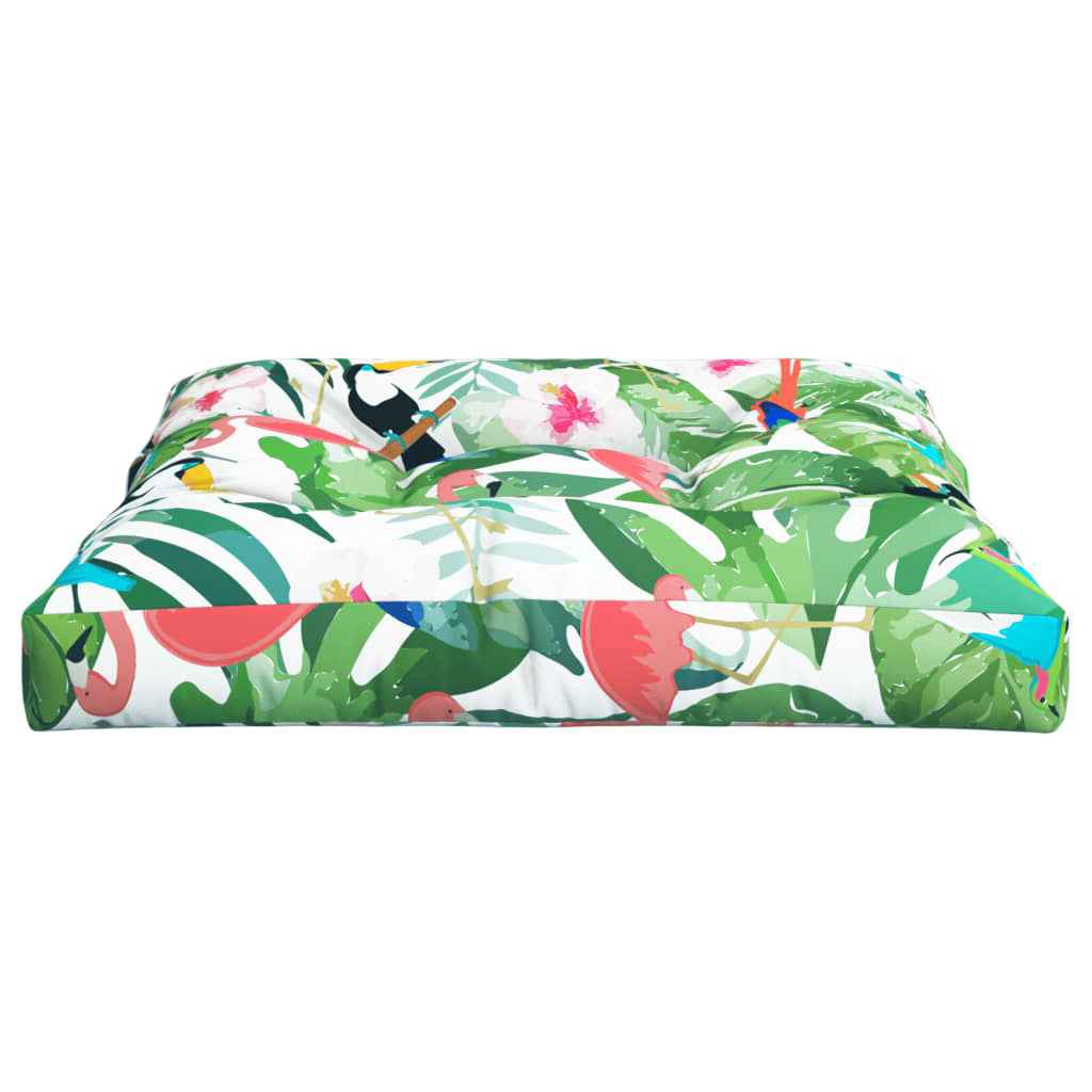 Pernă de paleți, multicolor, 80x80x12 cm, material textil